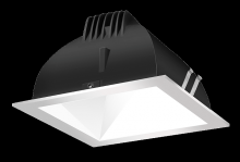 RAB Lighting NDLED6SD-80NHC-W-S - RECESSED DOWNLIGHTS 20 LUMENS NDLED6SD 6 INCH SQUARE UNIVERSAL DIMMING 80 DEGREE BEAM SPREAD 4000K