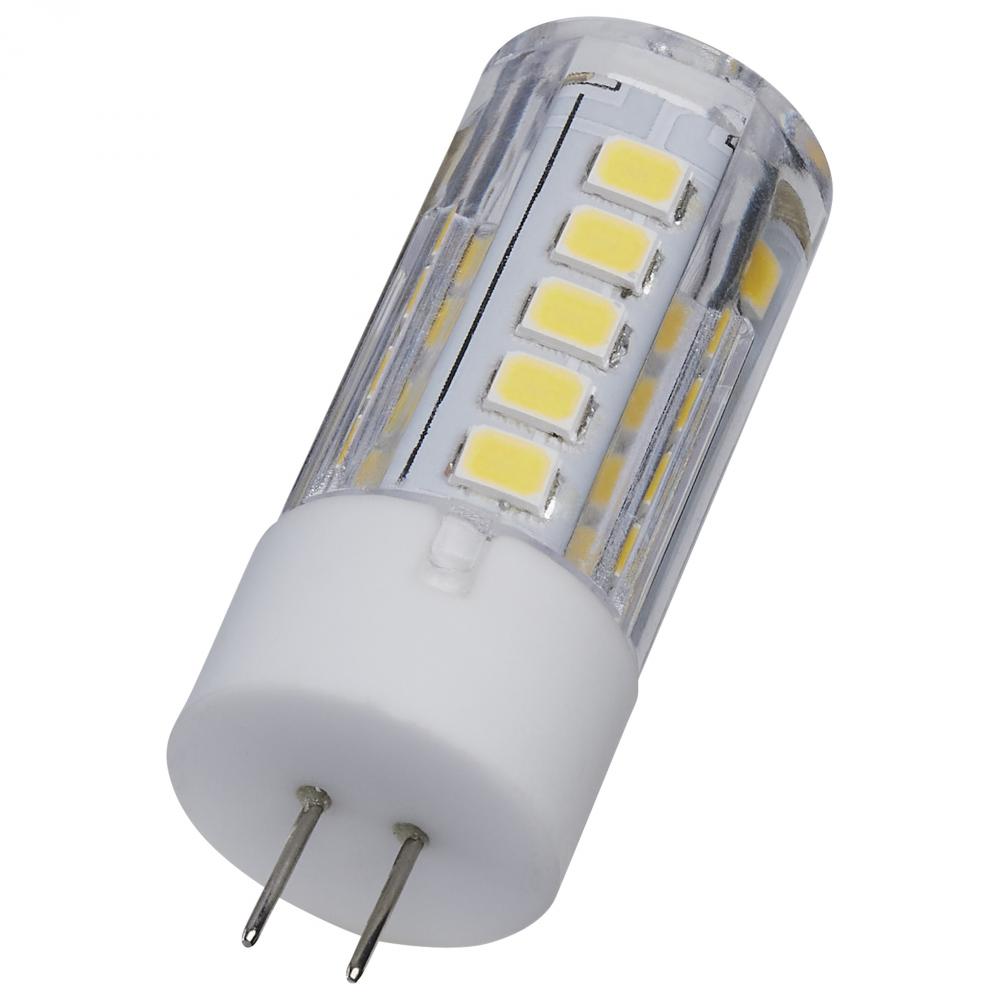 3 Watt Mini LED; G4 Base; 5000K; Clear Finish; 12 Volt