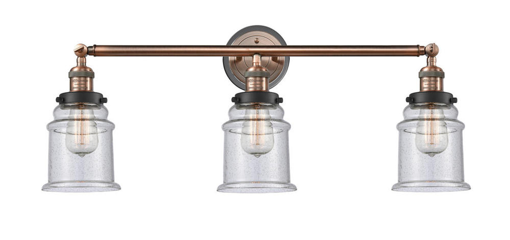 Canton - 3 Light - 30 inch - Antique Copper - Bath Vanity Light