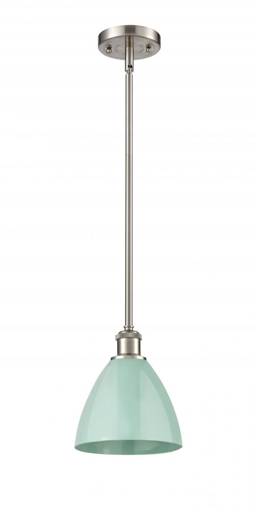 Plymouth - 1 Light - 8 inch - Brushed Satin Nickel - Pendant