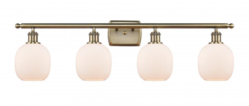 Belfast - 4 Light - 36 inch - Antique Brass - Bath Vanity Light