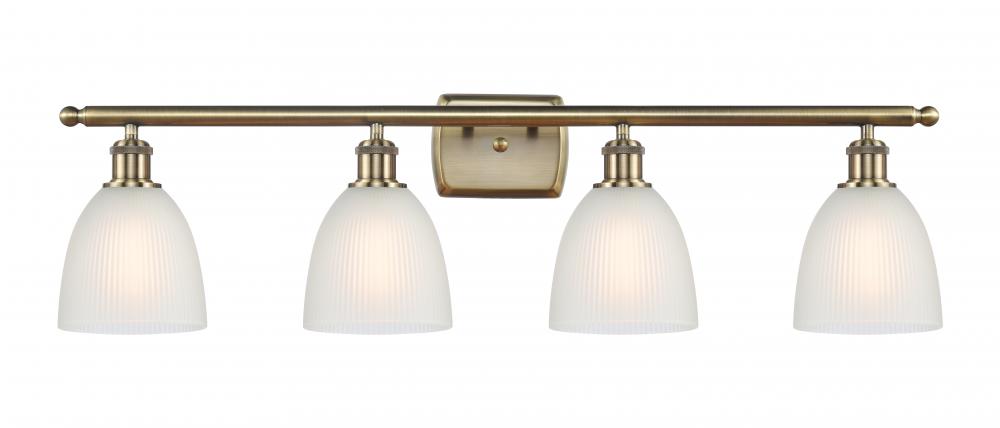 Castile - 4 Light - 36 inch - Antique Brass - Bath Vanity Light