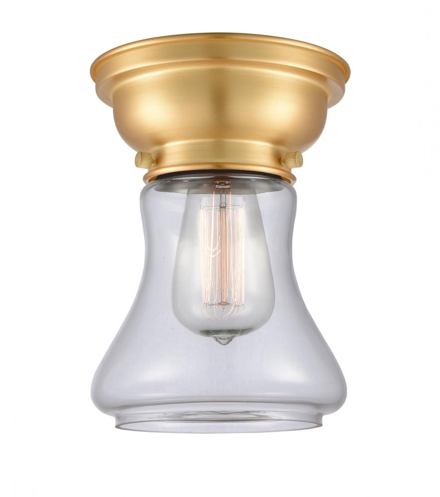 Bellmont - 1 Light - 6 inch - Satin Gold - Flush Mount