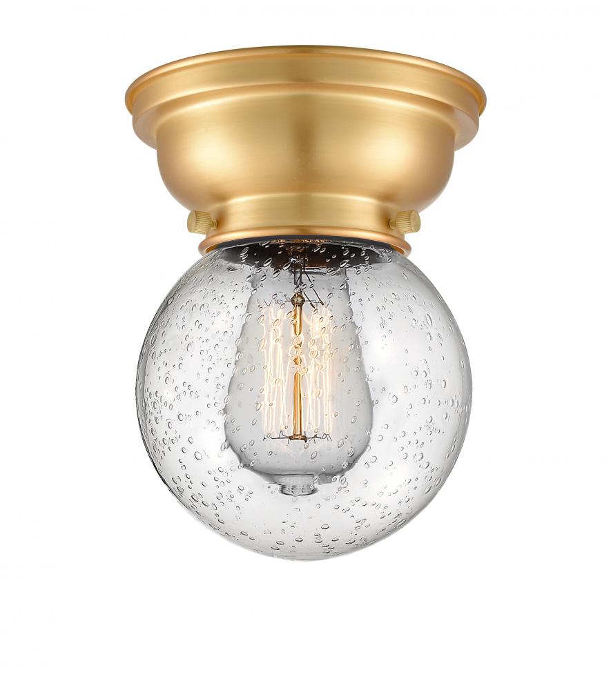 Beacon - 1 Light - 6 inch - Satin Gold - Flush Mount