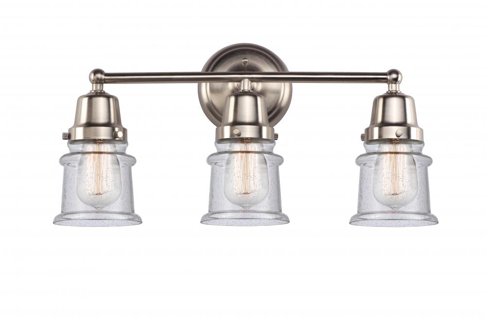 Canton - 3 Light - 21 inch - Brushed Satin Nickel - Bath Vanity Light