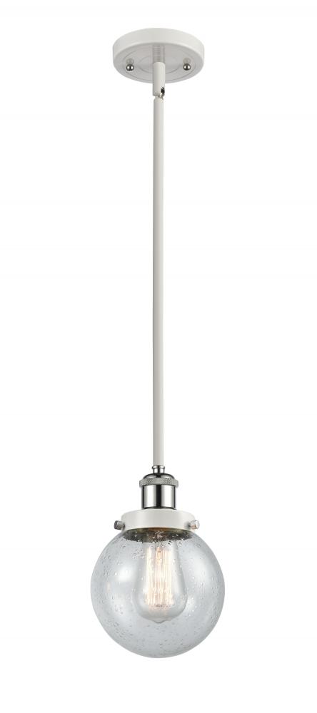 Beacon - 1 Light - 6 inch - White Polished Chrome - Mini Pendant