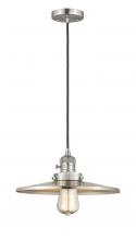 Innovations Lighting 201CSW-SN-MFR-SN-12-LED - Appalachian - 1 Light - 12 inch - Brushed Satin Nickel - Cord hung - Mini Pendant