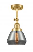 Innovations Lighting 201F-SG-G173-LED - Fulton - 1 Light - 7 inch - Satin Gold - Semi-Flush Mount