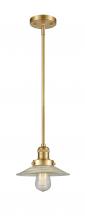 Innovations Lighting 201S-SG-G2-LED - Halophane - 1 Light - 9 inch - Satin Gold - Stem Hung - Mini Pendant