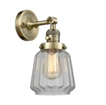 Innovations Lighting 203SW-AB-G142-LED - Chatham - 1 Light - 7 inch - Antique Brass - Sconce