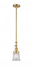 Innovations Lighting 206-SG-G182S-LED - Canton - 1 Light - 5 inch - Satin Gold - Stem Hung - Mini Pendant