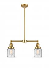 Innovations Lighting 209-SG-G54-LED - Bell - 2 Light - 21 inch - Satin Gold - Stem Hung - Island Light