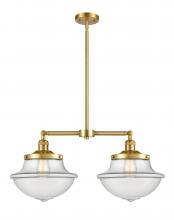 Innovations Lighting 209-SG-G542 - Oxford - 2 Light - 25 inch - Satin Gold - Stem Hung - Island Light