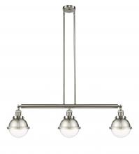 Innovations Lighting 213-SN-HFS-62-SN-LED - Hampden - 3 Light - 40 inch - Brushed Satin Nickel - Stem Hung - Island Light