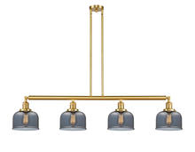 Innovations Lighting 214-SG-G73-LED - Bell - 4 Light - 53 inch - Satin Gold - Stem Hung - Island Light