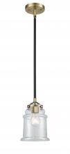 Innovations Lighting 284-1S-BAB-G182 - Canton - 1 Light - 6 inch - Black Antique Brass - Cord hung - Mini Pendant