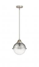 Innovations Lighting 288-1S-SN-HFS-84-SN-LED - Hampden - 1 Light - 9 inch - Brushed Satin Nickel - Cord hung - Mini Pendant