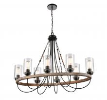 Innovations Lighting 442-8CR-BK-G4424-LED - Paladin - 8 Light - 39 inch - Matte Black - Chain Hung - Chandelier