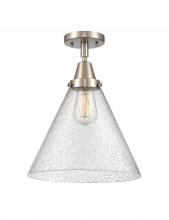 Innovations Lighting 447-1C-SN-G44-L-LED - Cone - 1 Light - 12 inch - Brushed Satin Nickel - Flush Mount