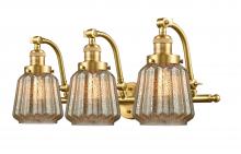 Innovations Lighting 515-3W-SG-G146-LED - Chatham - 3 Light - 28 inch - Satin Gold - Bath Vanity Light