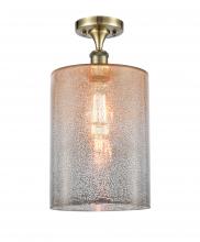 Innovations Lighting 516-1C-AB-G116-L-LED - Cobbleskill - 1 Light - 9 inch - Antique Brass - Semi-Flush Mount