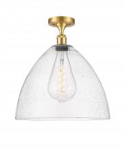 Innovations Lighting 516-1C-SG-GBD-164-LED - Bristol - 1 Light - 16 inch - Satin Gold - Semi-Flush Mount