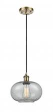 Innovations Lighting 516-1P-AB-G247 - Gorham - 1 Light - 10 inch - Antique Brass - Cord hung - Mini Pendant