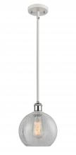 Innovations Lighting 516-1S-WPC-G125-LED - Athens - 1 Light - 8 inch - White Polished Chrome - Mini Pendant