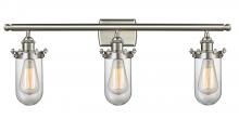 Innovations Lighting 516-3W-SN-CE231-CL-LED - Kingsbury - 3 Light - 24 inch - Brushed Satin Nickel - Bath Vanity Light