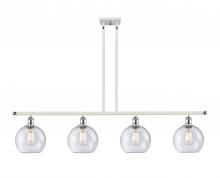 Innovations Lighting 516-4I-WPC-G124-8 - Athens - 4 Light - 48 inch - White Polished Chrome - Cord hung - Island Light