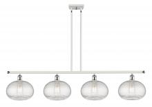 Innovations Lighting 516-4I-WPC-G555-10CL - Ithaca - 4 Light - 48 inch - White Polished Chrome - Cord hung - Island Light