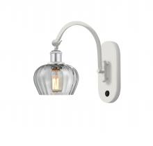 Innovations Lighting 518-1W-WPC-G92-LED - Fenton - 1 Light - 7 inch - White Polished Chrome - Sconce