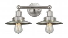 Innovations Lighting 616-2W-SN-M2-SN - Railroad - 2 Light - 17 inch - Brushed Satin Nickel - Bath Vanity Light