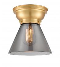 Innovations Lighting 623-1F-SG-G43-LED - Cone - 1 Light - 8 inch - Satin Gold - Flush Mount