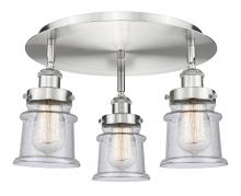 Innovations Lighting 916-3C-SN-G184S - Canton - 3 Light - 17 inch - Satin Nickel - Flush Mount