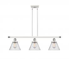 Innovations Lighting 916-3I-WPC-G44-LED - Cone - 3 Light - 36 inch - White Polished Chrome - Stem Hung - Island Light