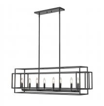 Z-Lite 454-44L-MB - 8 Light Linear Chandelier