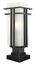 Z-Lite 549PHB-SQPM-BK - 1 Light Outdoor Pier Mounted Fixture