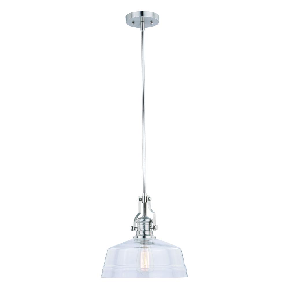 Beloit 12-in Pendant Satin Nickel