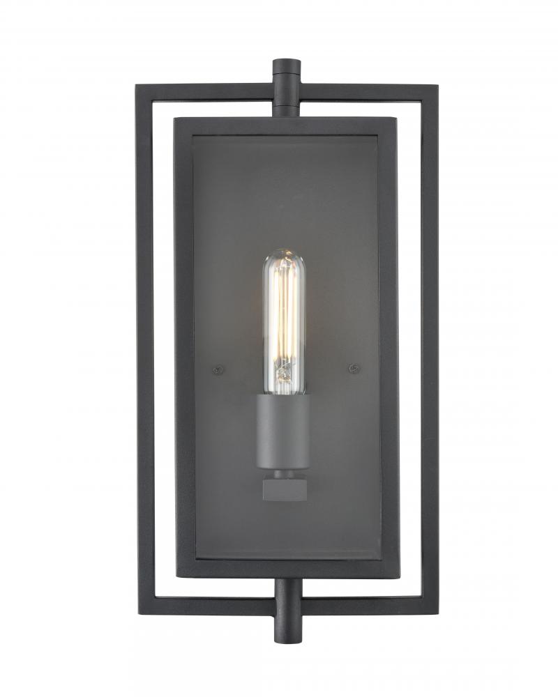 Rankin 1-Light Outdoor Wall Sconce Textured Black