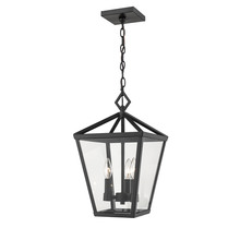 Millennium 2534-PBK - Arnold 4-Light Outdoor Hanging Lantern Powder Coated Black