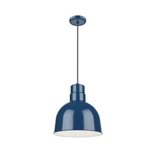  RDBC10-NB - R Series 1-Light Cord Hung Deep Bowl Shade Navy Blue