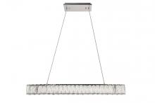 Elegant 3502D31C - Monroe Integrated LED Chip Light Chrome Chandelier Clear Royal Cut Crystal