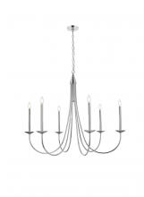 Elegant LD810D42C - Cohen 42 Inch Chandelier in Chrome