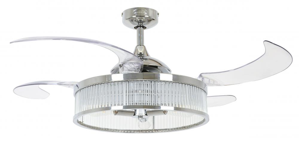 Fanaway Corbelle 48-inch Chrome With Clear Blades Ceiling Fan