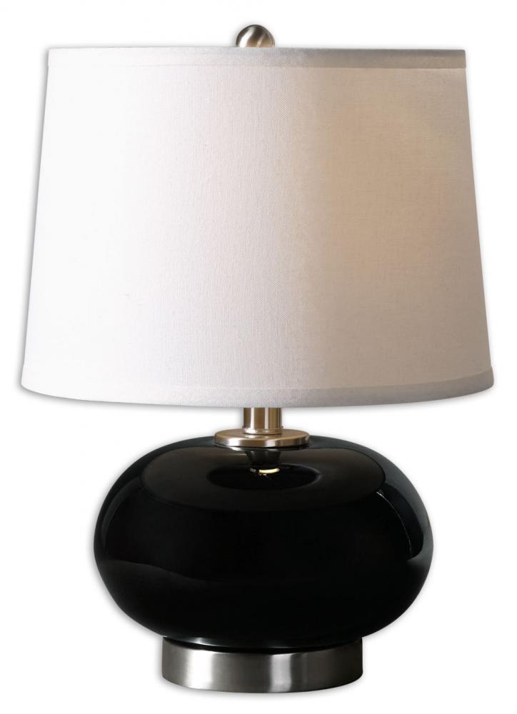 One Light Gloss Black Table Lamp