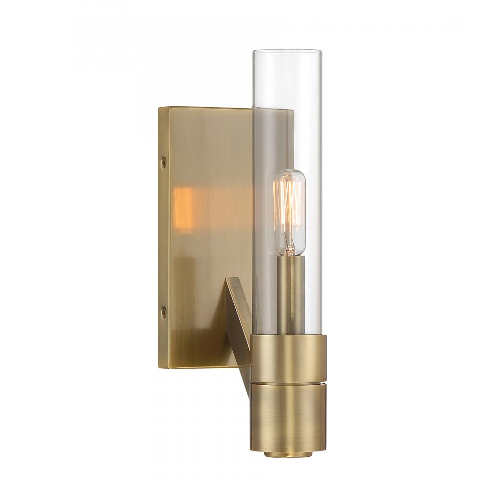 Rohe 12.5'' High 1-Light Sconce - Aged Brass