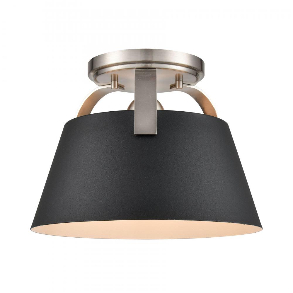 Jepson 9.5'' Wide 1-Light Semi Flush Mount - Matte Black