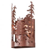 Meyda Blue 31254 - 5" Wide Tall Pines Wall Sconce